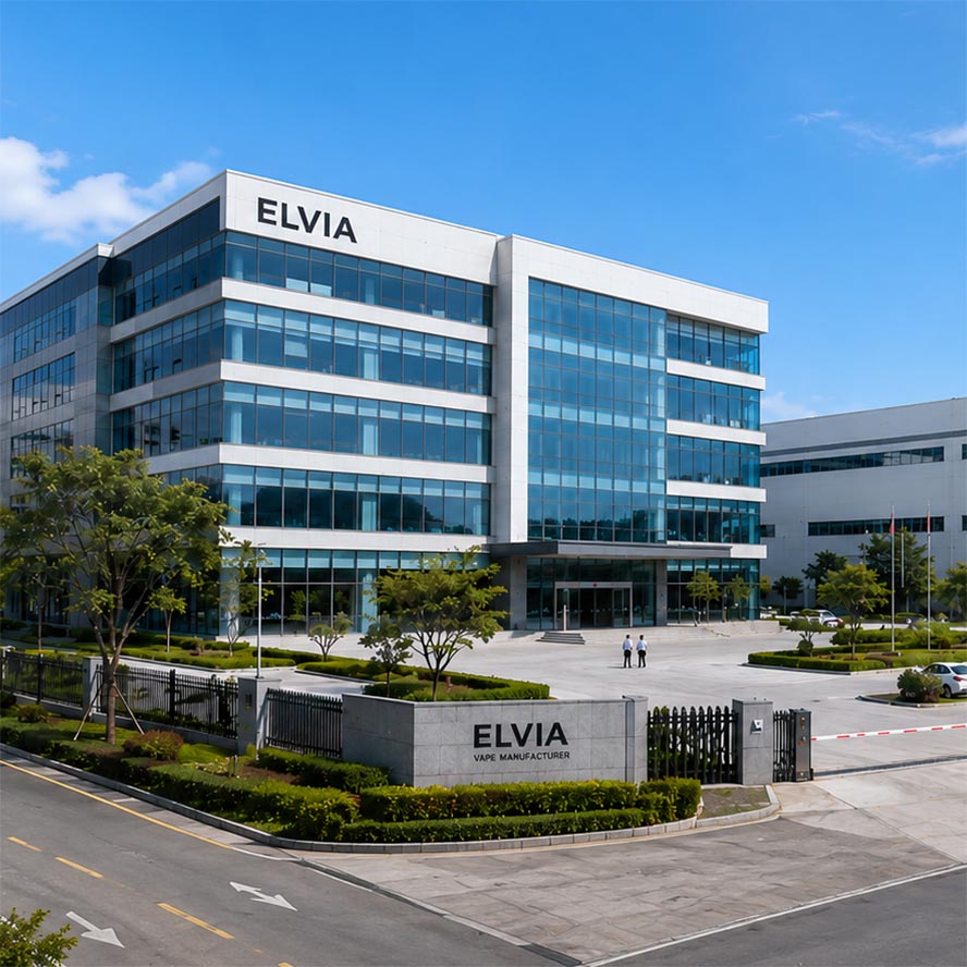 ELVIA vape manufacturer factory and manufacturing facility in Shenzhen, China